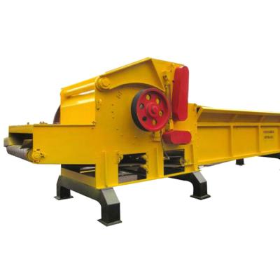 China Crush Wood Logs Making Chips Pallet Shredder Machine Mobile Wood Chipper Diesel Wood Crusher for sale