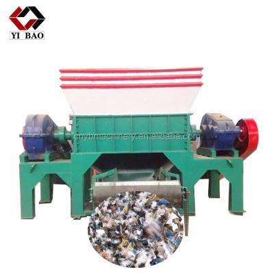 China China Multifunctional Waste Tire Metal 2 Shaft Shredder Machine Tobacco Cutting Hand Shredder Rubber Plastic Manual for sale