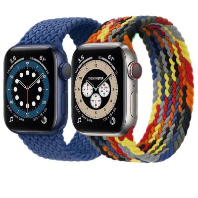 China Elastic Braided Solo Loop Fabric Nylon Strap For Apple Watch Band 44mm 40mm 38mm Elastic Strap 42mm For iWatch 6 Series Se 5 4 3 4.7 for sale