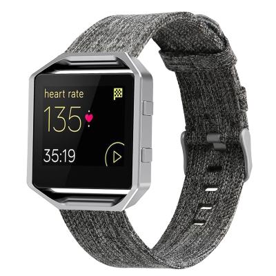 China Watch band strap suitable for fitbit smart flame watch color nylon canvas strap for sale