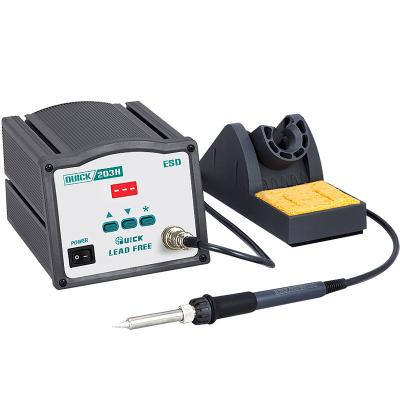 China Digital Iron Soldering Station 203H Quick ESD Design 90W High Frequency  Split Design Tips Iron Soldering Station Intelligent 160*130*100mm for sale