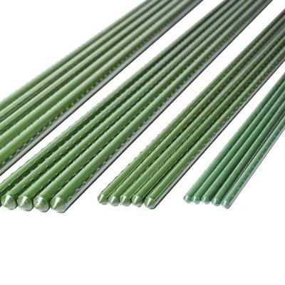 China Waterproof Garden Stakes Green Plastic Sticks For Plants Coated Steel Garden Stakes Farm Products Garden Metal Plastic Stake for sale