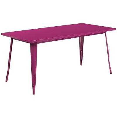 China Modern Outdoor Table Metal Table With Coating Color For Outdoor Dining Table for sale