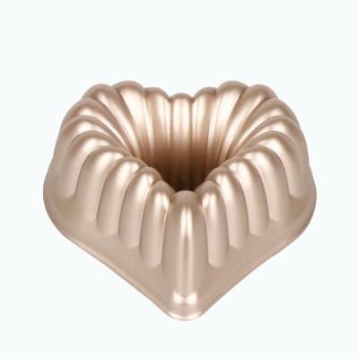 China Quality Price Mini Heart Pan Non Stick Love Cake Mold Viable Guaranteed Suitable Foil for sale