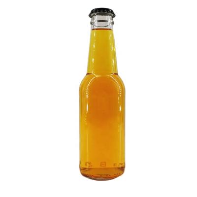 China Transparent Beverage Cocktail Beer Glass Bottle 250ml 330ml 500ml Amber Kombucha Soda Water Carbonate With Crown Lid for sale