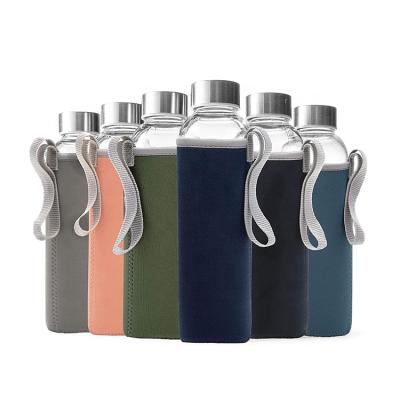 China Sustainable Fruit Infuser 500ml 1000ml Custom Fruit Infuser Water Bottle Glass for sale