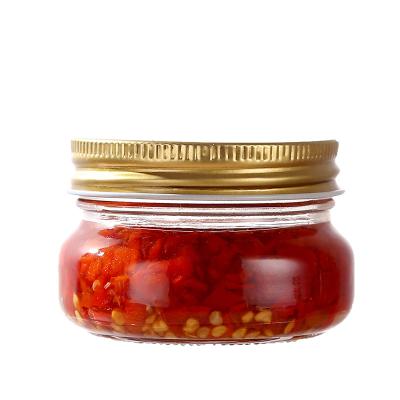 China Microwavable 4 Ounce 120ml Regular Mouth Glass Mason Jar With Metal Screw Lid for sale