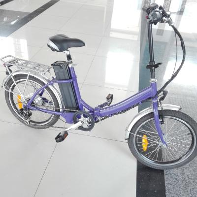 China 25km / h Max Speed long range electric bike folding , LED Three adjustable e folding bike for sale