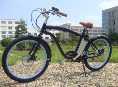 China bici eléctrica de la gama larga de 0 - de los 45KM, tipo crucero eléctrico de la aleación de la playa de la rueda de cadena en venta