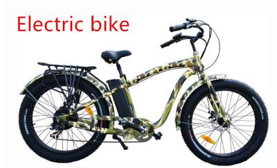 China Legering 6061 de vette fiets van de band Elektrische Berg voor mensen500w 48V motorfiets Te koop