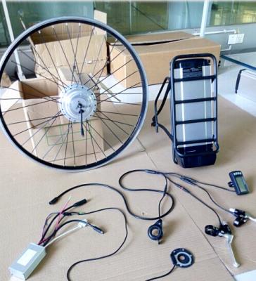 China velocidad máxima eléctrica del material los 33km/h de la aleación del equipo de la conversión de la bici de 36v 500w en venta