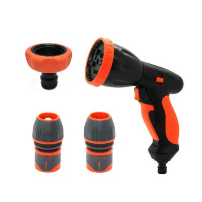 China Variable Flow Control High Pressure Hand Sprayer Nozzle Hose Water Garden Combo Set for sale