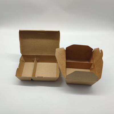 China Biodegradable Custom Box French Fries Fried Chicken Fast Food Takeout Corrugated Burger Packing Kraft Paper Box for sale