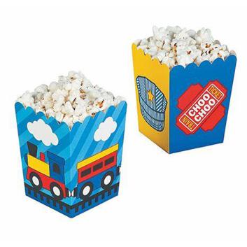 China Wholesale Cheap Biodegradable Disposable Custom Printed Cardboard Pop Corn Boxes Popcorn Paper Box for sale