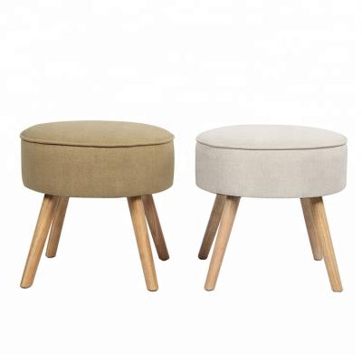 China Modern Cute Design Simple Footstool Stool, Round Living Room Ottoman Home Use Furniture For Placing Room, Hotel for sale