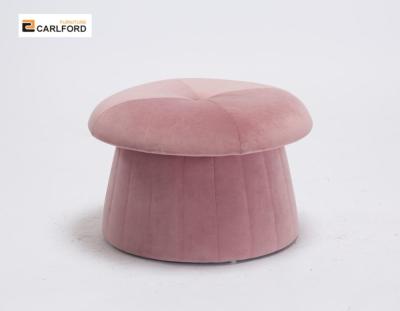 China stool home & Ottoman Mushroom Shaped Velvet Stool For Living Room, Standard Velvet Ottoman Pouf Stool, Amazon Europe for sale