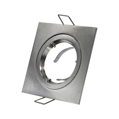 China Modern GU10 MR16 Square Aluminum Alloy Downlight Fixture 2CIRCLE Halogen Downlight for sale