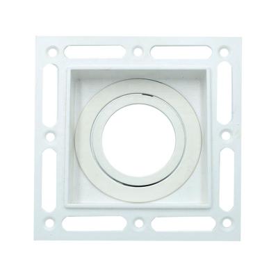 China Modern Aluminum Trimless Recessed Indoor Hotel Square Downlight Fixture for sale