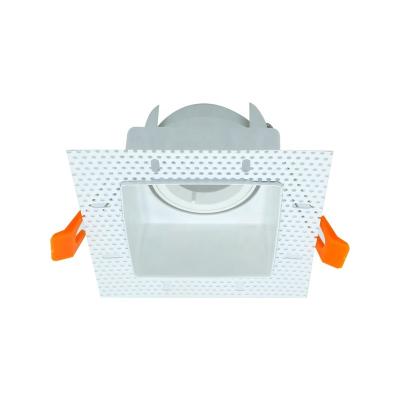 China Modern square mr16 anti-glare recessed ceiling downlight iron trimless downlight for sale