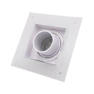 China Modern Square Embedded White Gu10 Down Light Anti Glare Trimless Led Downlight for sale