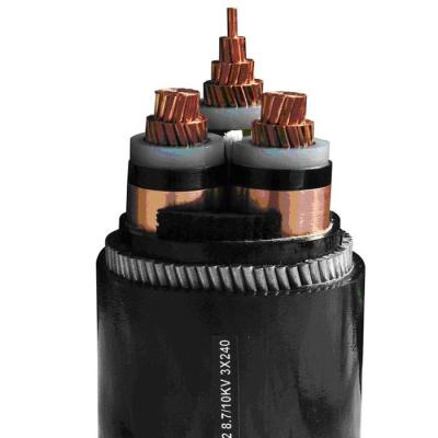 China 35/11kv Cu/XLPE/PVC/SWA/PVC Underground Medium Cable XLPE Insulated Cable With PE Other Sheath for sale