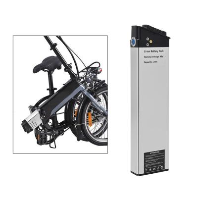 China 48V E-bike lithium battery for electric vehicle imported high rate brand 3.7V3500mah battery 48V14ah folding ebike battery for sale