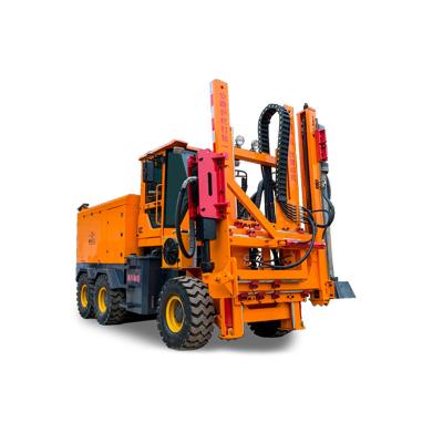 China ISO Highway Guardrail Pile Driver Machine Met Hydraulische Druk Pile Driver Te koop