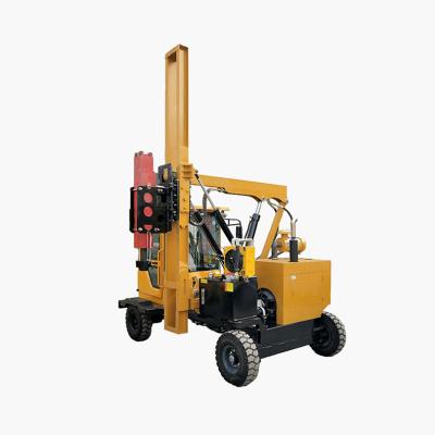 China CE Highway Guardrail Pile Driver Machine Hydraulic Voor het boren Te koop