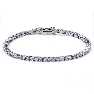 China High Quality Zircon Tennis Bracelets Hip Hop Hip Hop Jewelry Men Brass Cubic Jewelry Bangles for sale