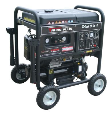 China Building Material Stores Combo 4 Gallon Air Compressor With Generator Welder Powered By Gas Engine for sale