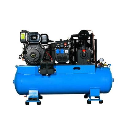 China Building Material Stores 3 In 1 Air Compressor Welder Generator With 180L Diesel Engine Tank for sale