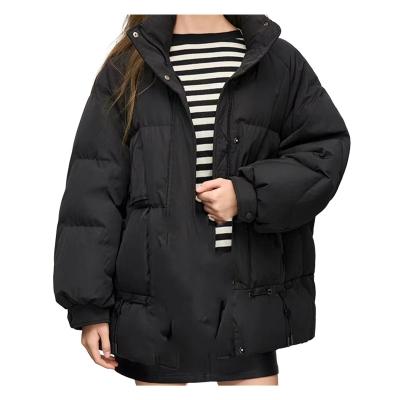 China Breathable OEM ODM Custom Logo 2023-2024 women fashion short black duck down jacket for sale