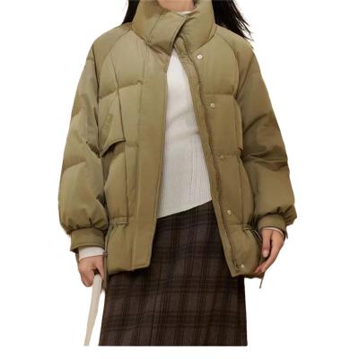 China Breathable Oversize Ladies Puffer Down Jackets Women short Padded winter jacket down coats for sale