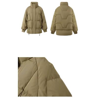 China Breathable Women Fashion Solid  oversize Breathable Jackets Puff Ladies Down Coats for sale