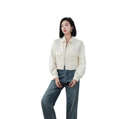 China Breathable Factory hot sale spring loose with letter Fashionable autumn casual women's coat for sale