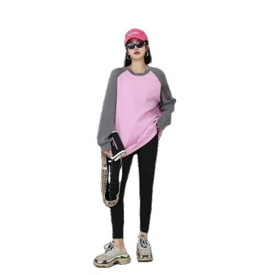 China Breathable Good Quality Plain Dyed long sleeved oversized women soft cool plus size t-shirt for sale