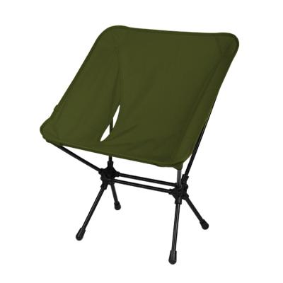 China QIBU Modern High Quality Aluminum Compact Folding Lightweight Outdoor Backpacking Hiking Picnic Beach Camping Moon Chair for sale