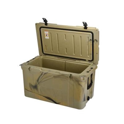 China Large Waterproof QIBU 78QT Insulin Camping Medicine Picnic Increasing Food Boxes Cooling Box With Wheels Fish Hook Kill Cooler Box for sale