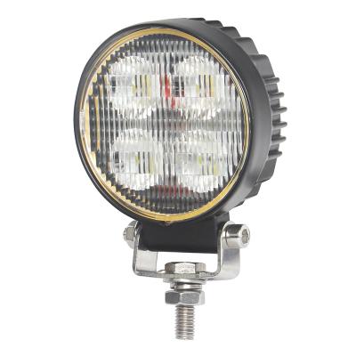 China Minjie Maker Stainless Steel Aluminum + PC Round 20W LED Offroad Work Light With On/Off Switch LED Headlights for sale