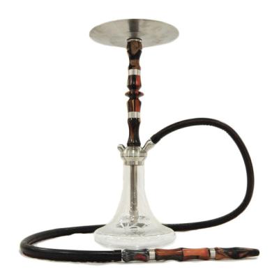 China Hot Selling Smooking Shisha New Stainless Steel Shisha Wooden Medium Hookah For Export for sale