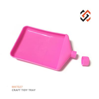 China Beads Jewelry Craft Tools PopTings Hot Selling Tray MKT027 Bead Tidy Funnel Tray In Pink for sale