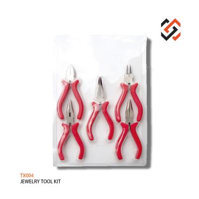 China PopTings 5pcs Jewelry Tool Kit Jewelry Pliers Kit TK004 Beading Tool Kit TK004 for sale