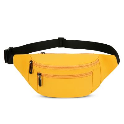 China Lady Wholesale Customized Simple Women's Nylon Sports Outdoor Travel Large Capacity Increasing Body Waist Bag Chest Cross Bag for sale