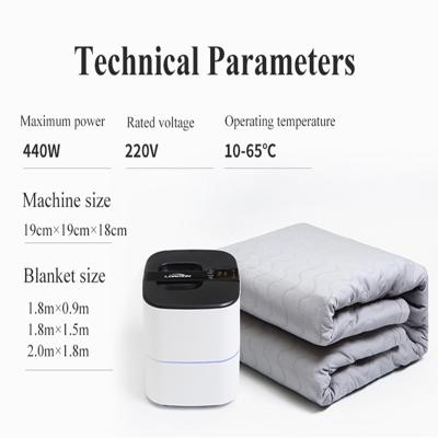 China Gray Electric Mattress Heater Lonmon N1918 110v/220v Water Heater Blanket Heating Mattress for sale