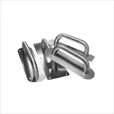 China Commercial Furniture Custom 304 Stainless Steel Door Handle Pull Plate Door Handle Services for sale