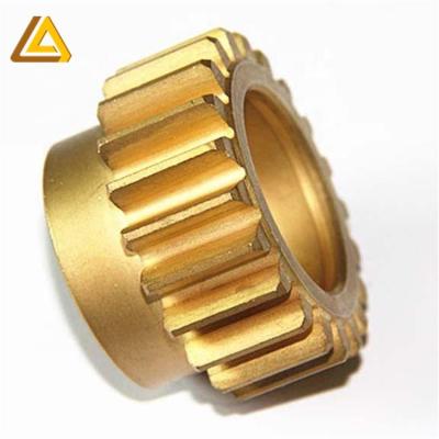 China Custom Manufacturing Equipment Precision Copper Gear Machining With Testicle Parts for sale