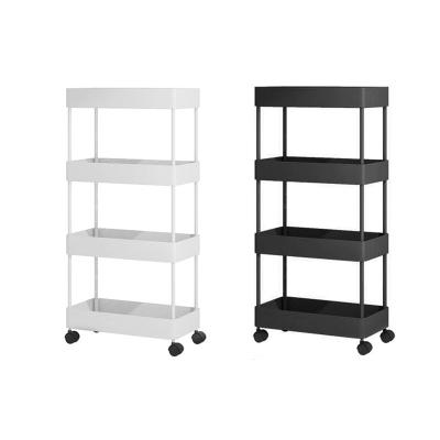 China Sustainable Kitchen Plastic Removable Storage Rack Plastic Bathroom Storage Shelf Rack for sale