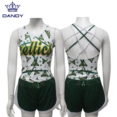 China Quick Dry Comfortable Breathable Skin Soft Touch Custom Dandy Sports New Design Sublimation Cheerleading Uniforms Youth Cheer Uniforms for sale