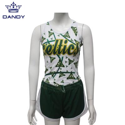 China Custom Sublimation Soft Touch Breathable Comfortable Quick Dry Skin Girls Encourage Practice Wear Cheerleading Uniforms for sale