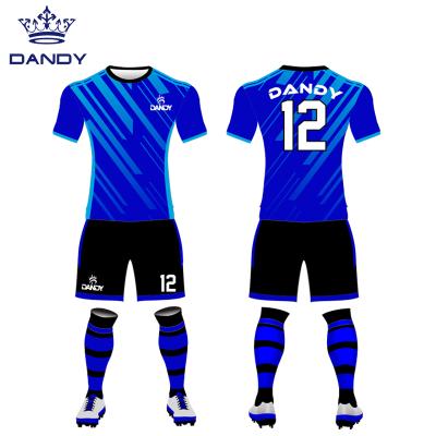 China Wholesale custom dri team soccer uniforms fast logo sublimated fast dri soccer kits for sale